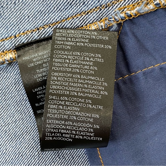 Pilcro Anthropologie Denim Dress Mini Snap Button Jumper Overall Pockets - Picture 10 of 11